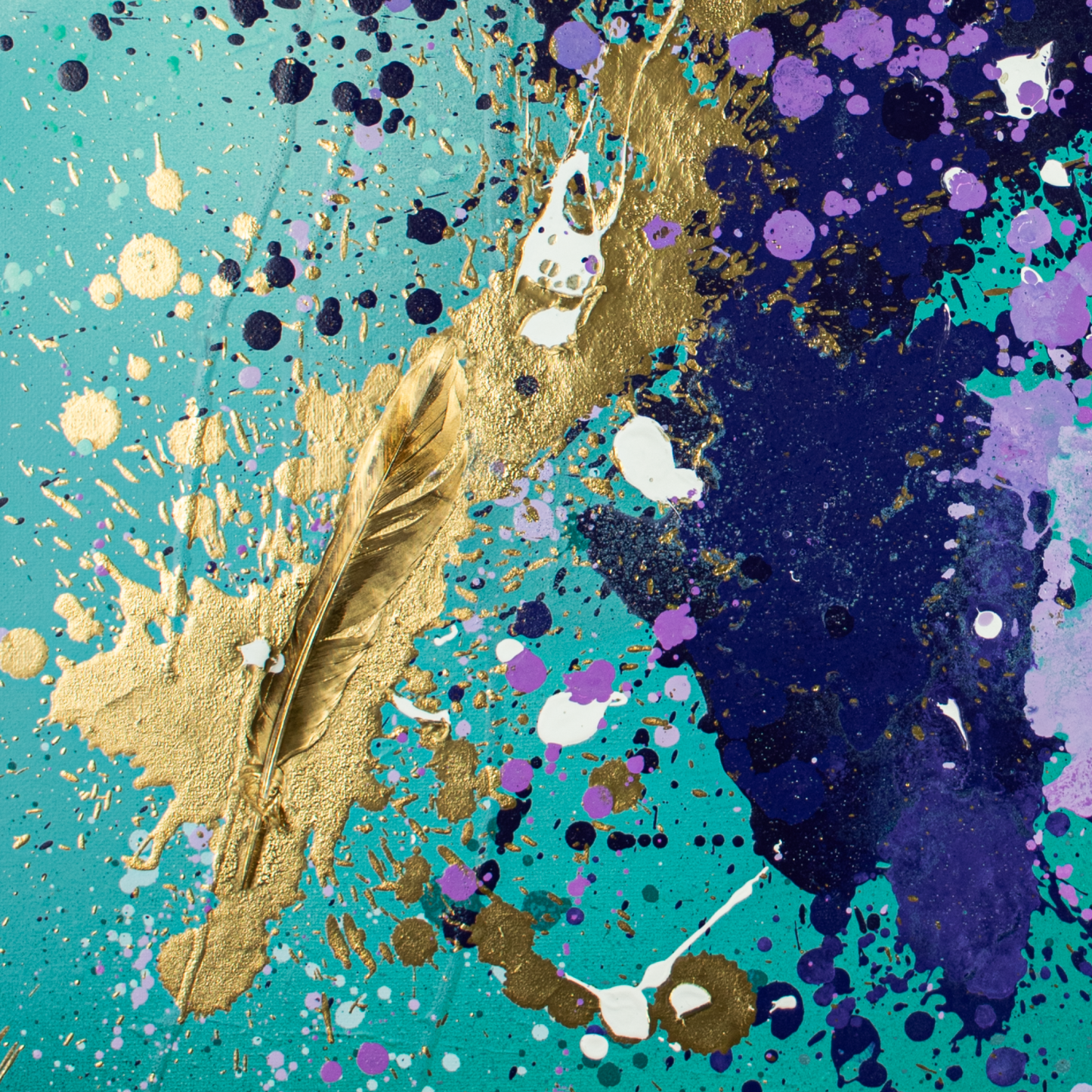 Canvas print: Golden Flight (portrait)