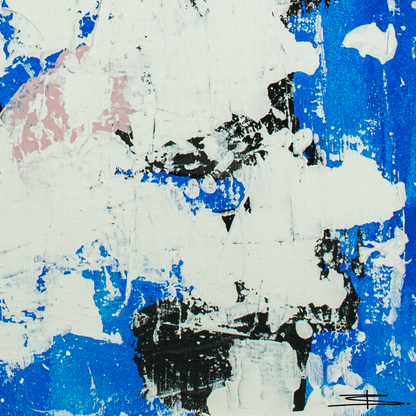 Canvas print: Blue Tempest (portrait)