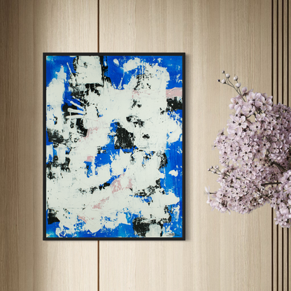 Canvas print: Blue Tempest (portrait)