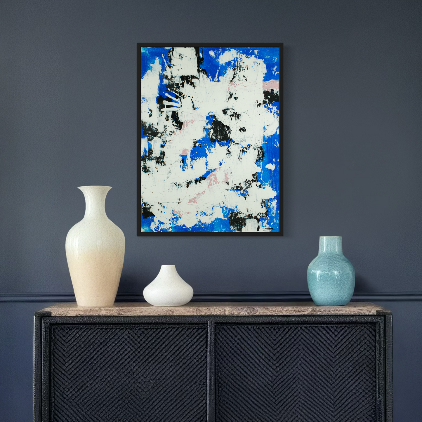Canvas print: Blue Tempest (portrait)