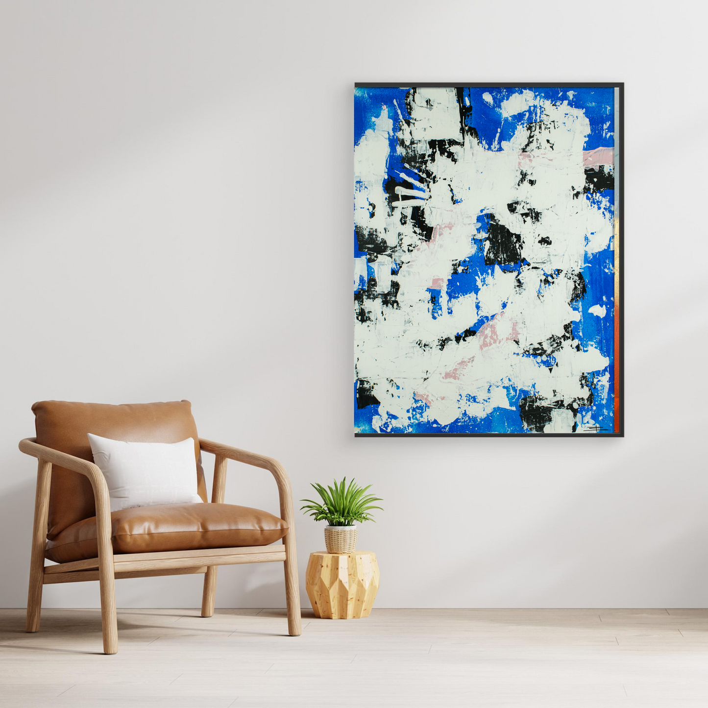Canvas print: Blue Tempest (portrait)