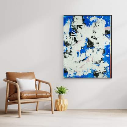 Canvas print: Blue Tempest (portrait)
