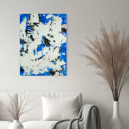 Canvas print: Blue Tempest (portrait)