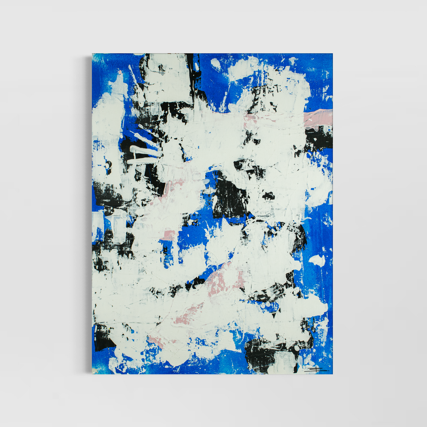 Canvas print: Blue Tempest (portrait)