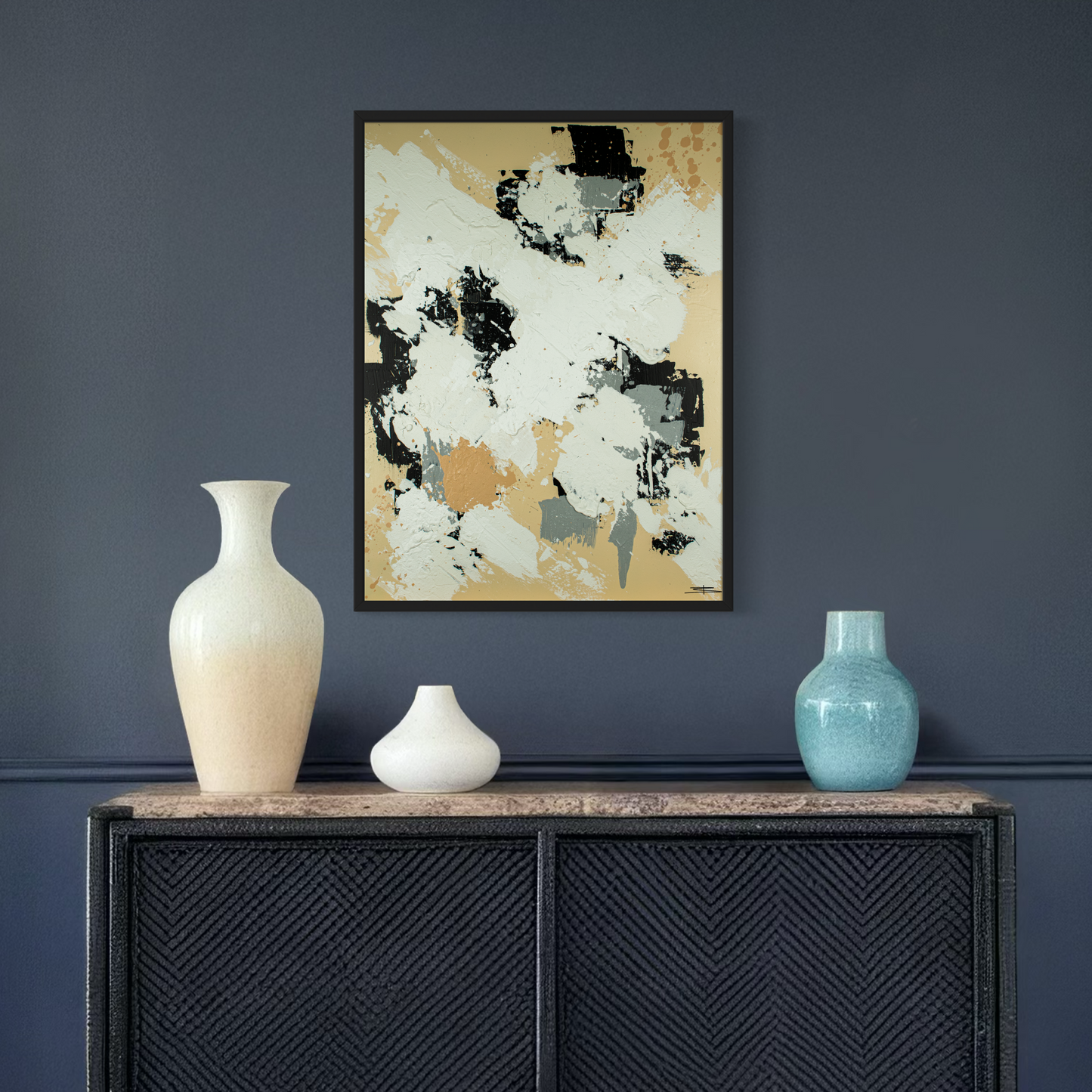 Canvas print: Ivory Shadows (portrait)