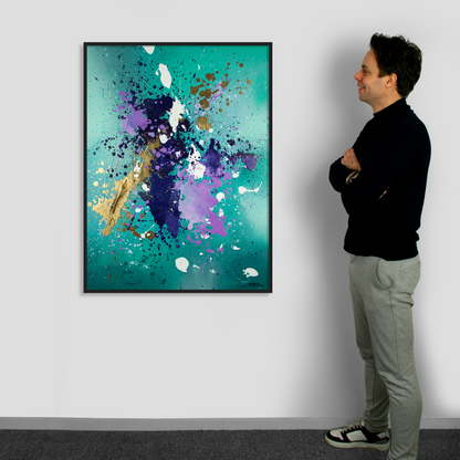 Canvas print: Golden Flight (portrait)