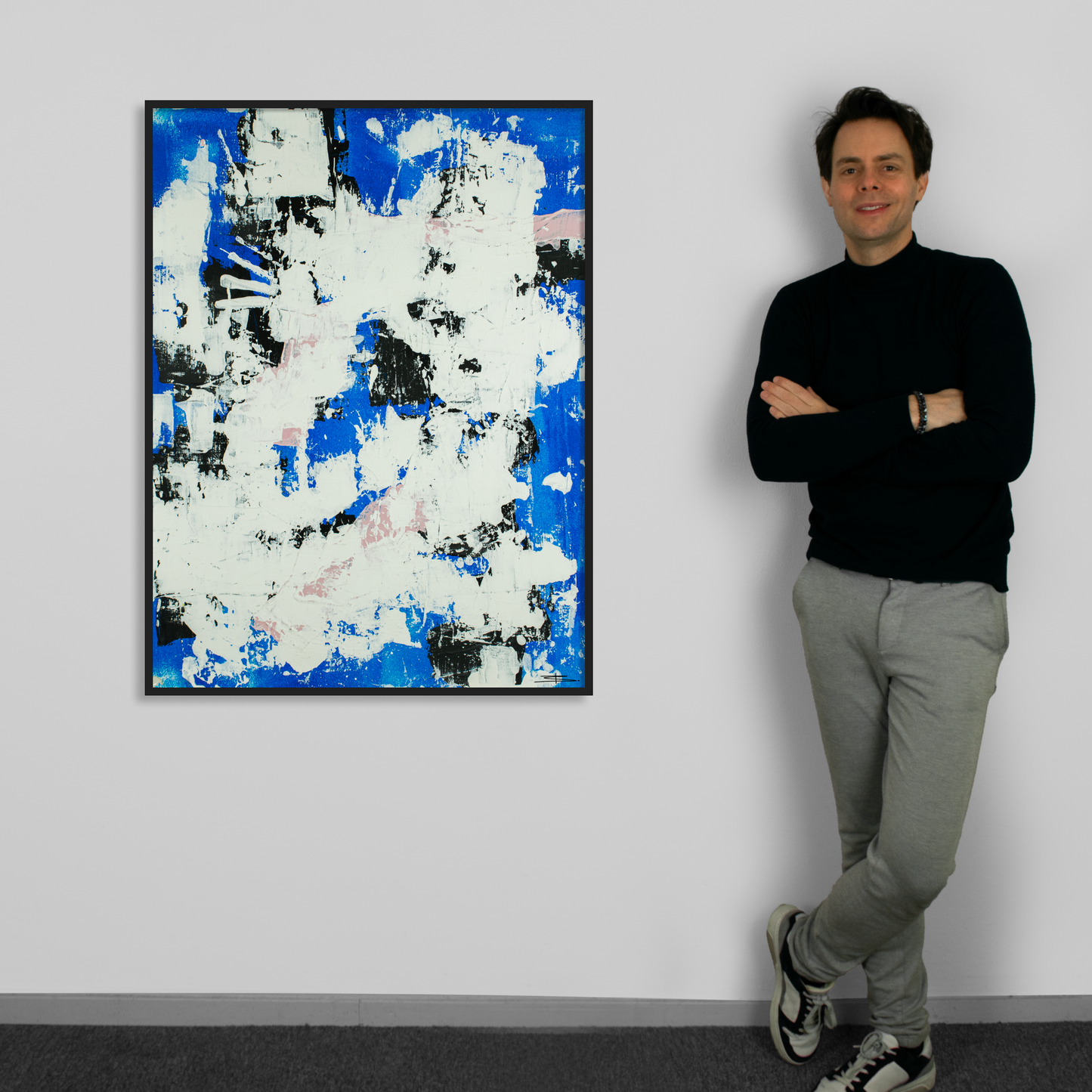 Canvas print: Blue Tempest (portrait)