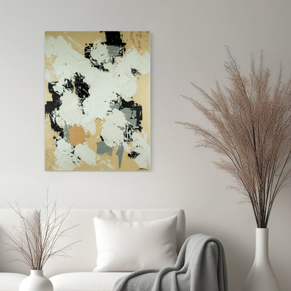 Canvas print: Ivory Shadows (portrait)