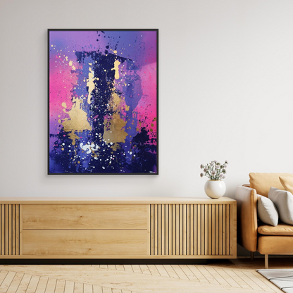 Canvas print: Aurora Bloom (portrait)