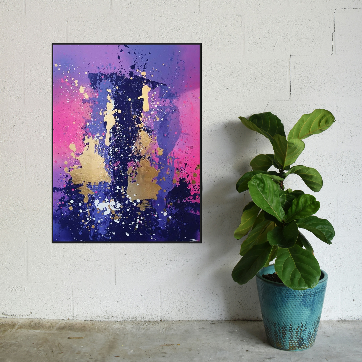 Canvas print: Aurora Bloom (portrait)