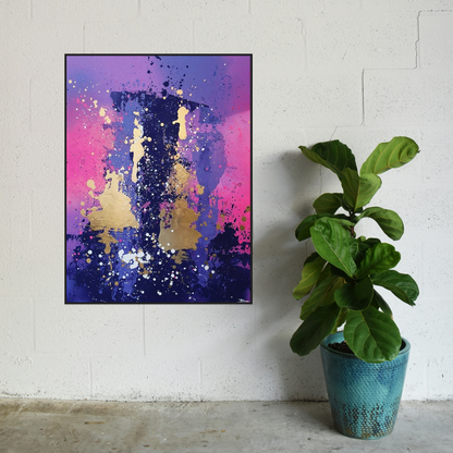 Canvas print: Aurora Bloom (portrait)