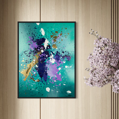 Canvas print: Golden Flight (portrait)