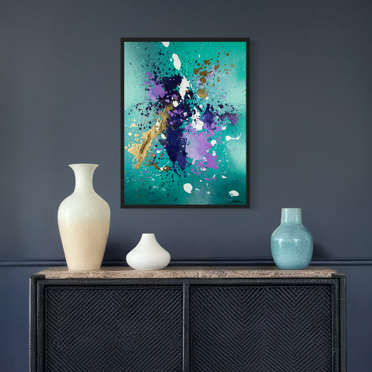 Canvas print: Golden Flight (portrait)