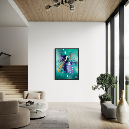 Canvas print: Golden Flight (portrait)