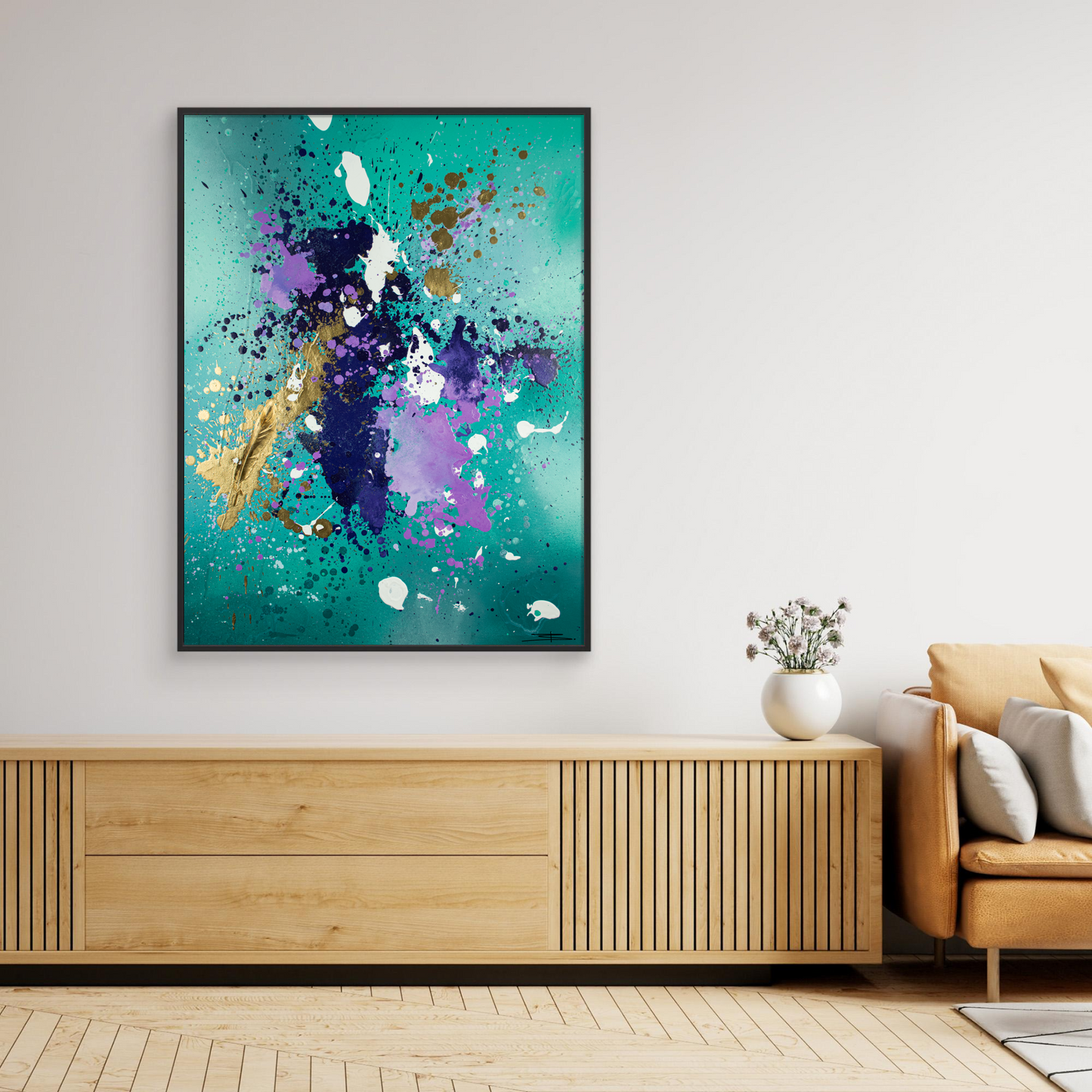 Canvas print: Golden Flight (portrait)