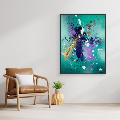 Canvas print: Golden Flight (portrait)