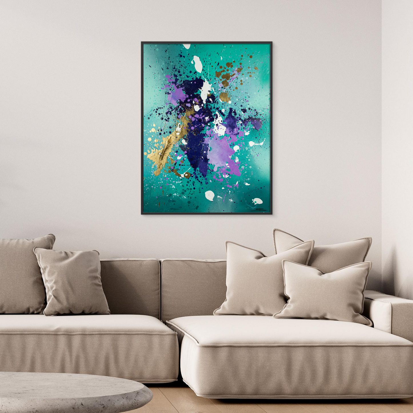 Canvas print: Golden Flight (portrait)
