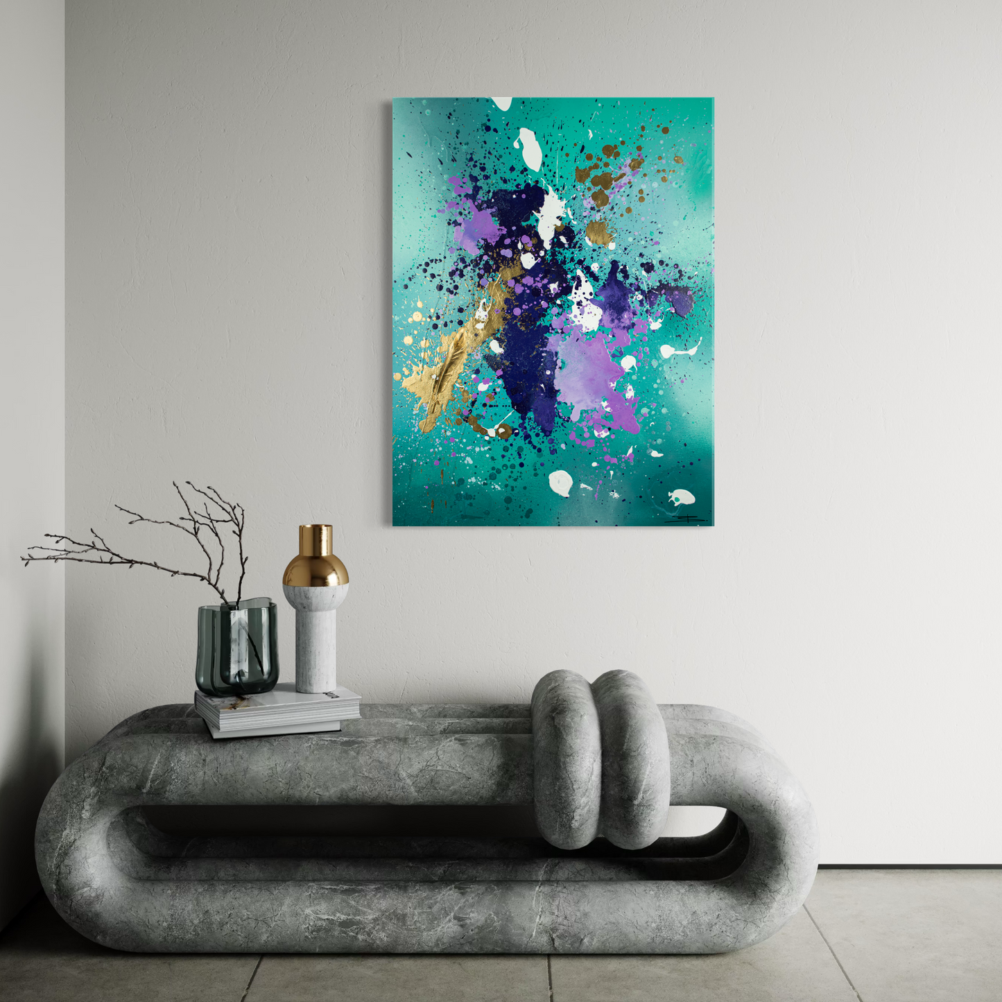 Canvas print: Golden Flight (portrait)