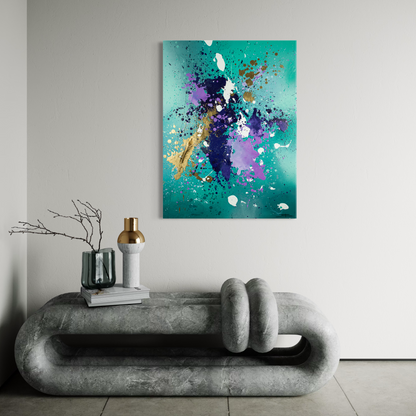 Canvas print: Golden Flight (portrait)