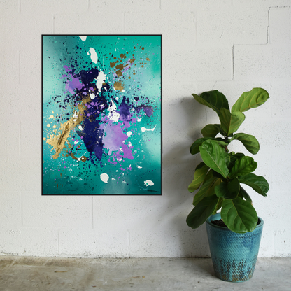 Canvas print: Golden Flight (portrait)