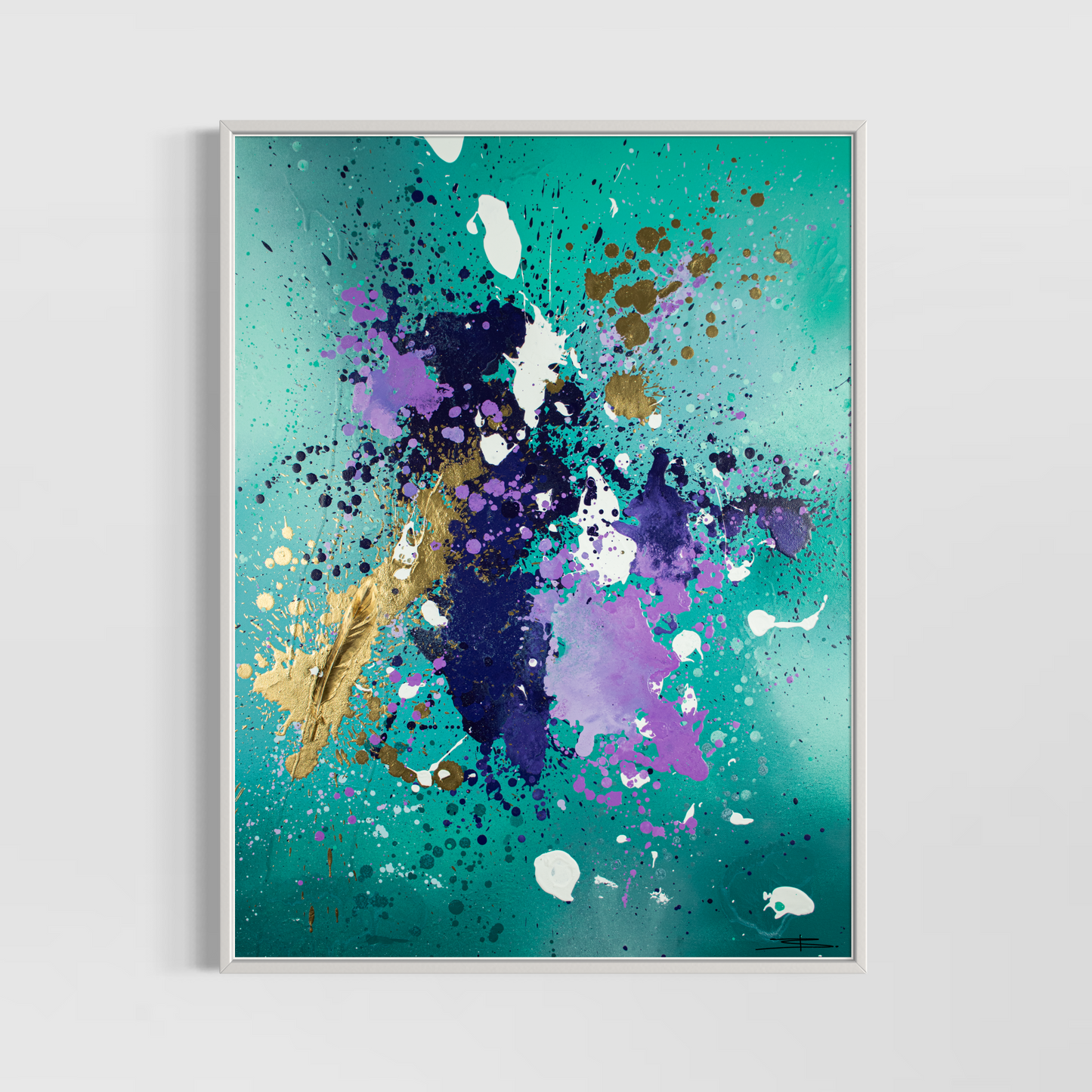 Canvas print: Golden Flight (portrait)