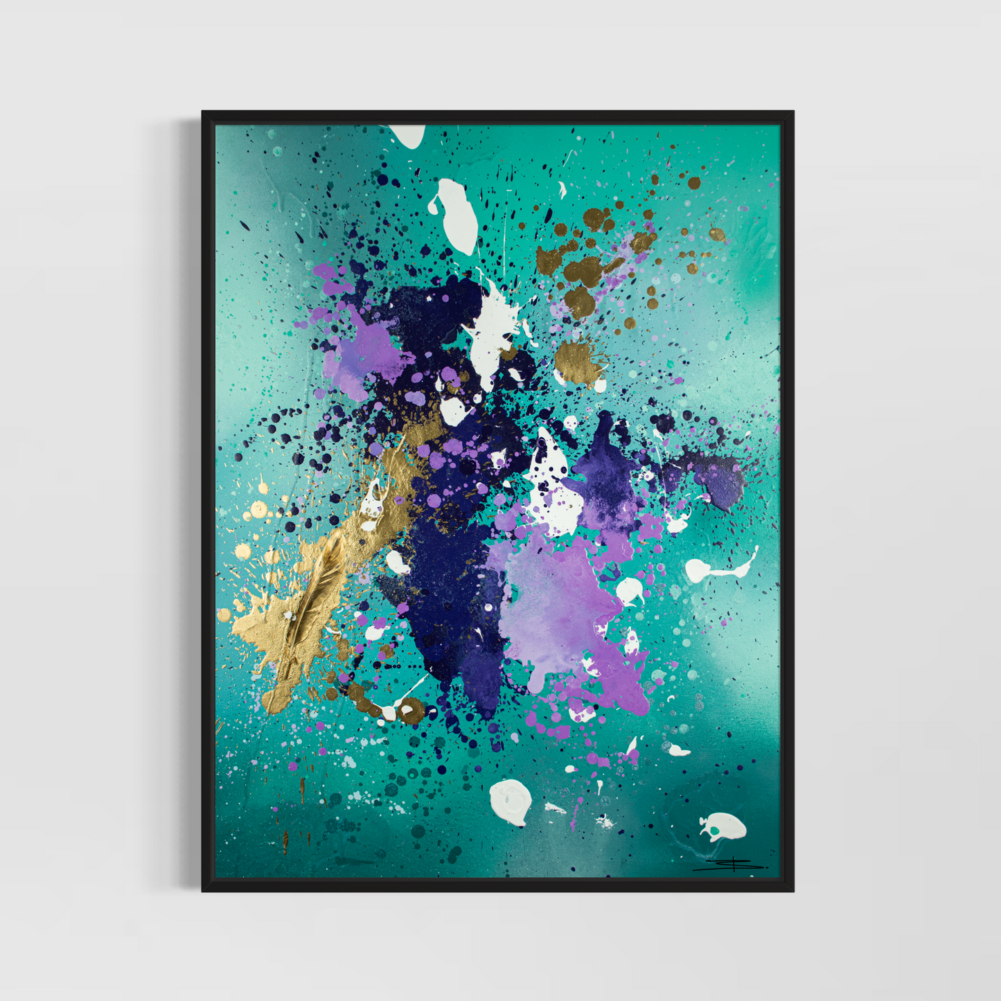 Canvas print: Golden Flight (portrait)