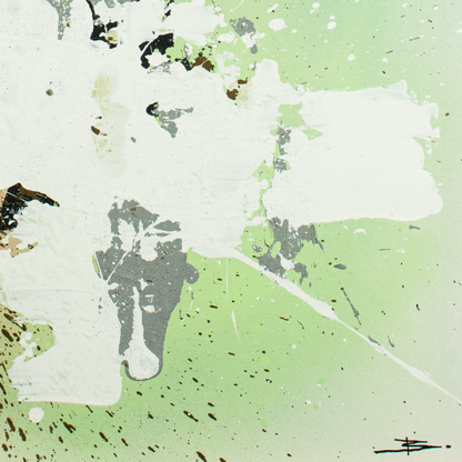 Canvas print: Emerald Echoes (portrait)