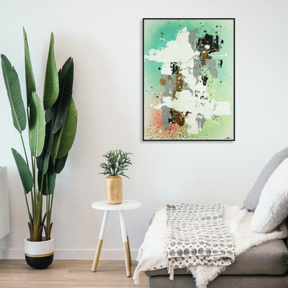 Canvas print: Emerald Echoes (portrait)