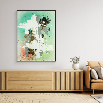 Canvas print: Emerald Echoes (portrait)