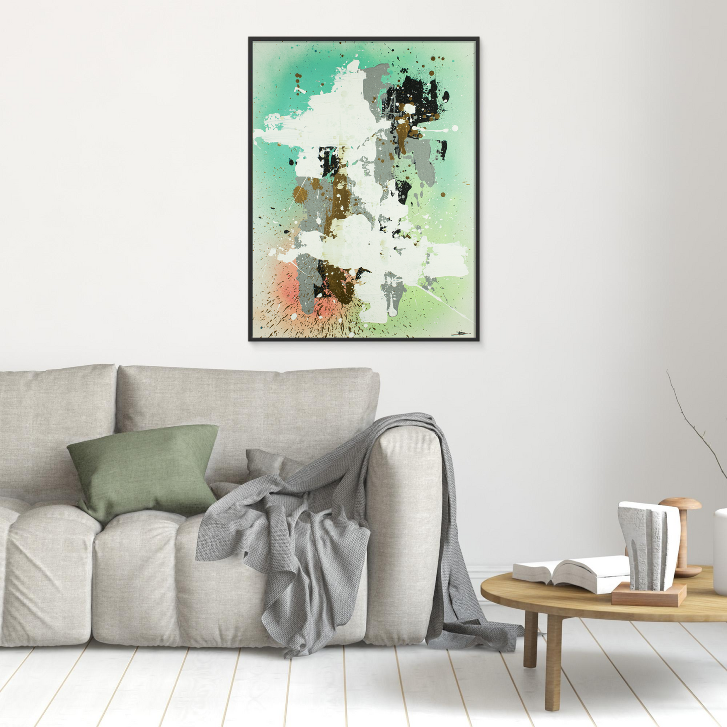 Canvas print: Emerald Echoes (portrait)