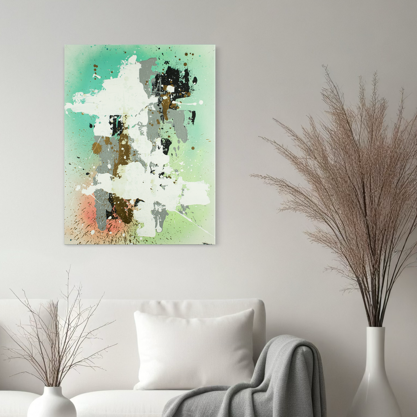 Canvas print: Emerald Echoes (portrait)