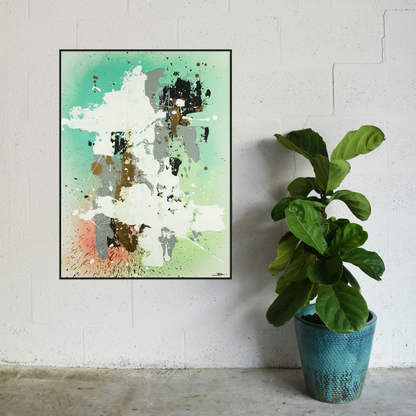Canvas print: Emerald Echoes (portrait)