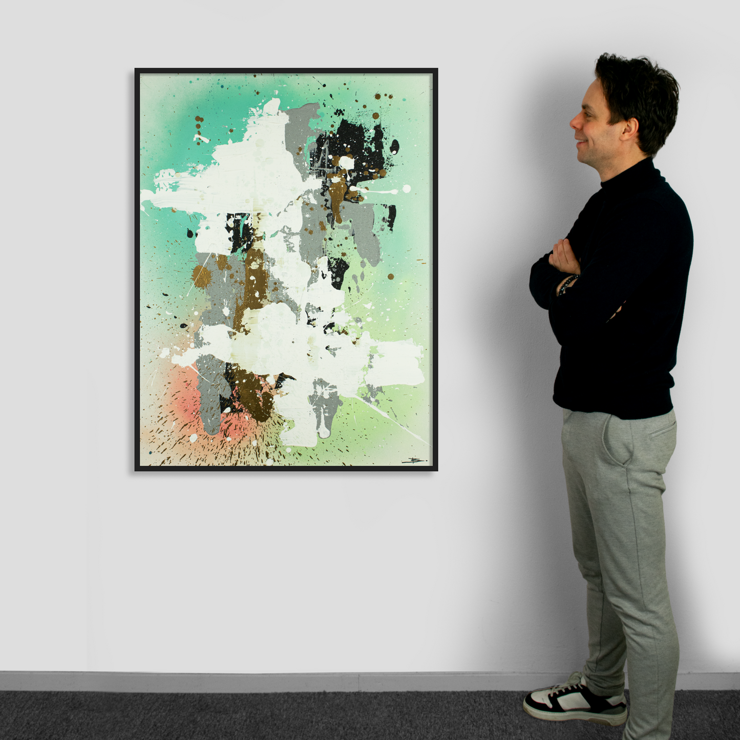 Canvas print: Emerald Echoes (portrait)