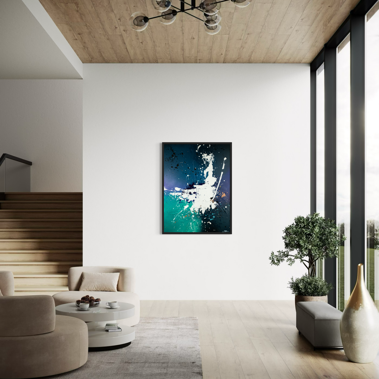 Canvas print: Power of Chaos (portrait)