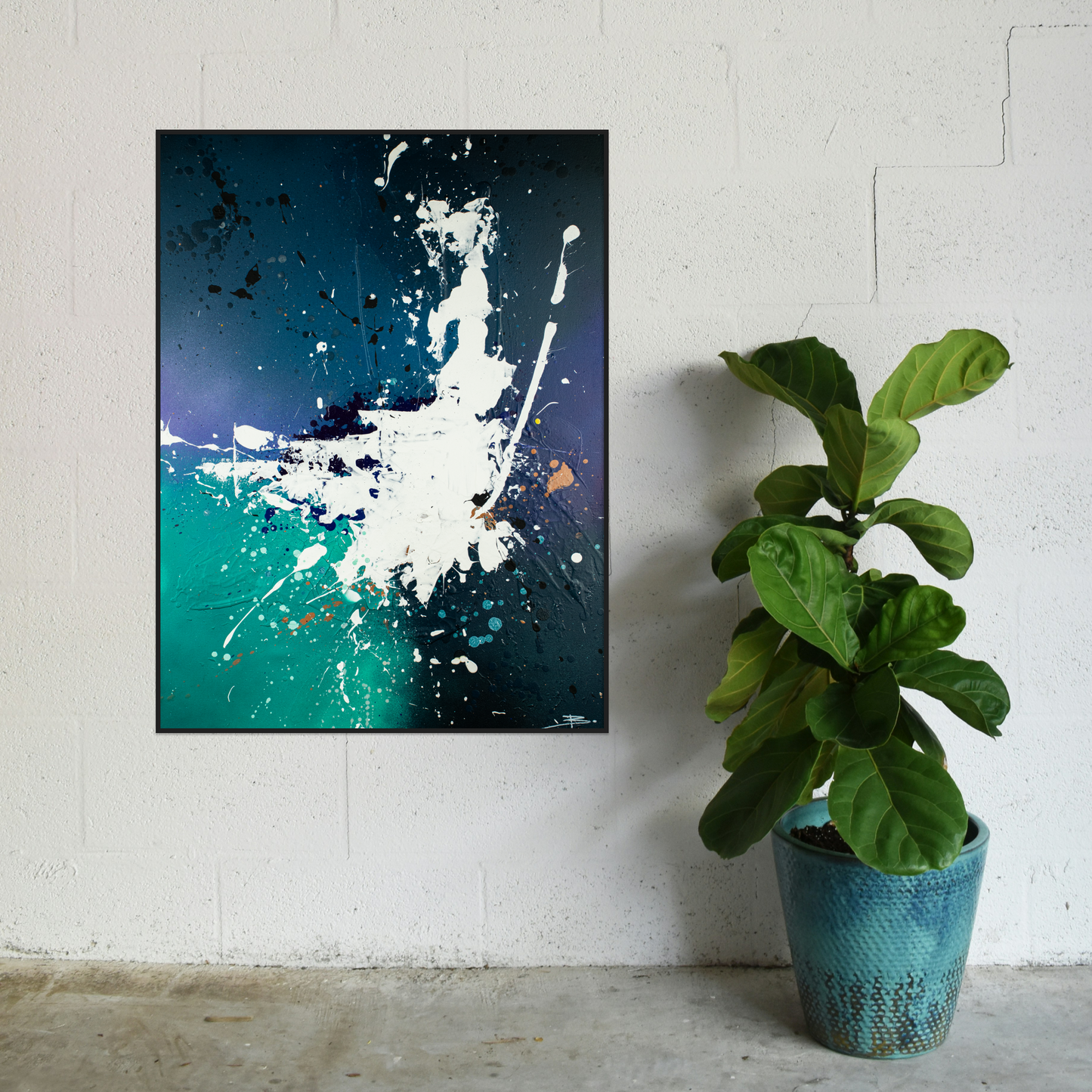 Canvas print: Power of Chaos (portrait)
