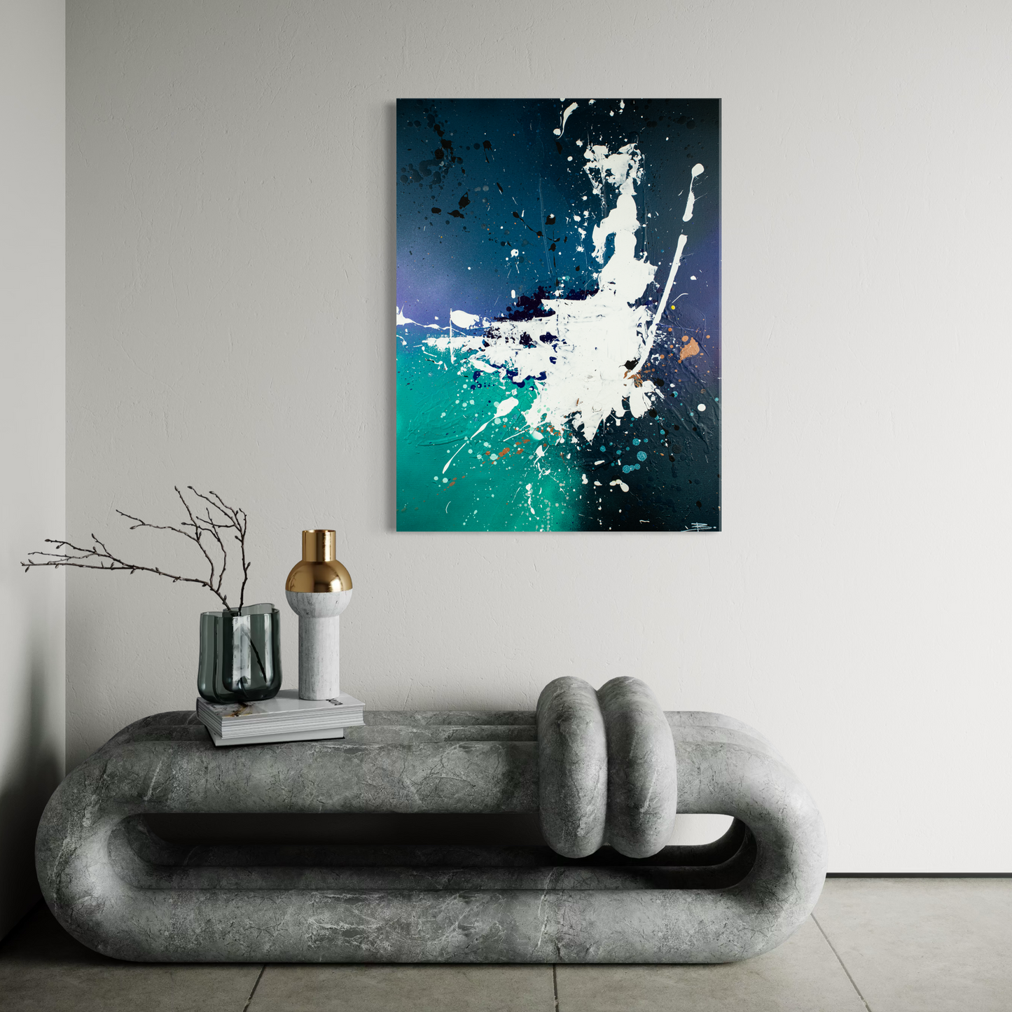 Canvas print: Power of Chaos (portrait)