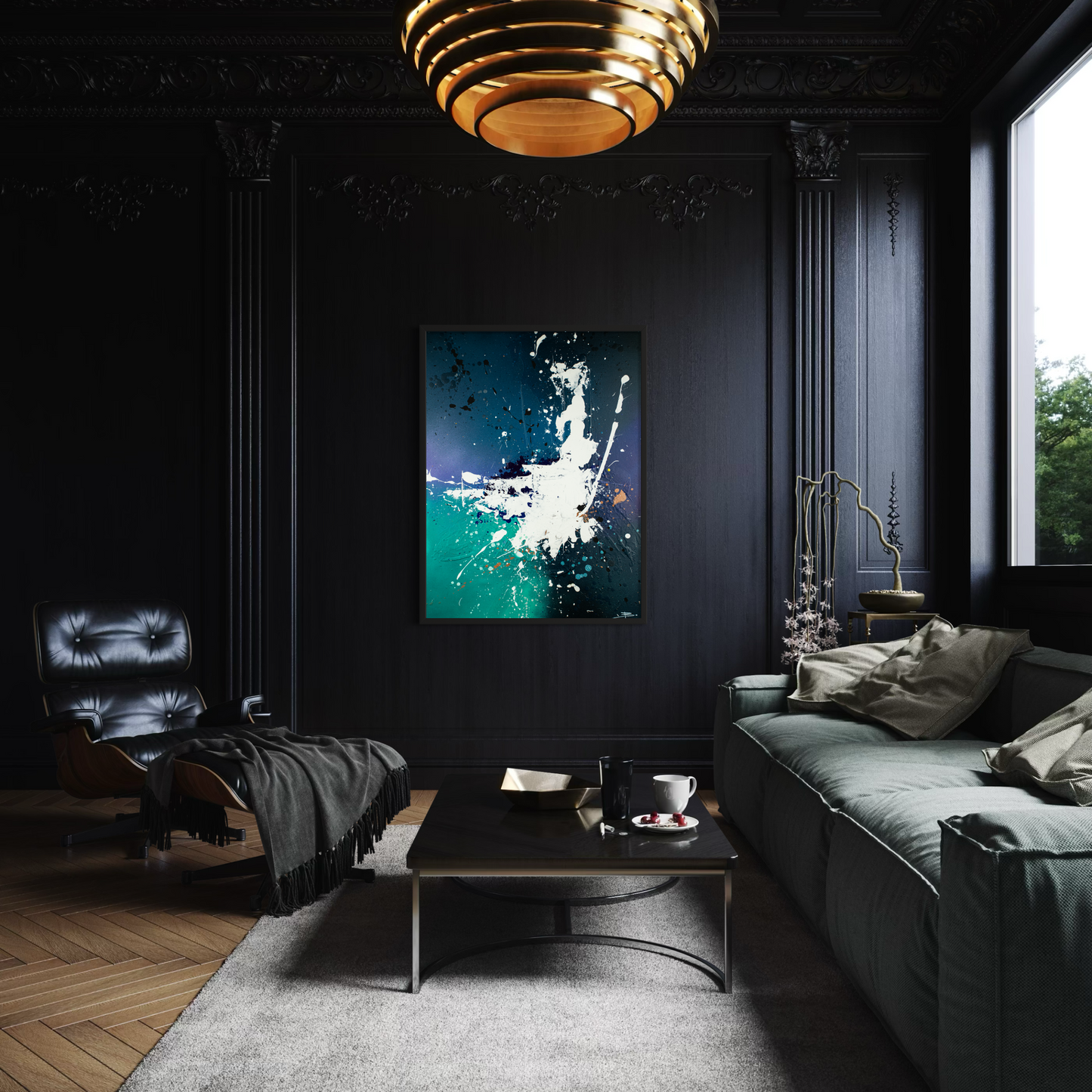 Canvas print: Power of Chaos (portrait)